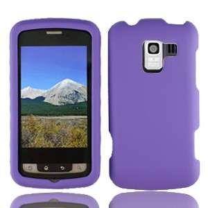 Rubber Dark Purple Rubberized HARD Case Phone Cover Verizon LG 