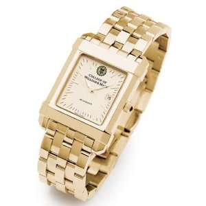   Mens Swiss Watch   Gold Quad Watch with Bracelet