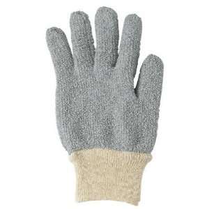  MultiKnit Terry Mediumweight Gloves   222199 9 gray poly/cotton 