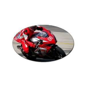  Motorcycle Racing sport oval magnet
