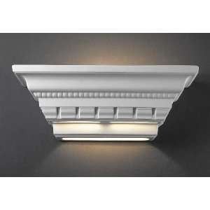 Justice Design Group 1445 MAT Glazed Matte White Ambiance Traditional 