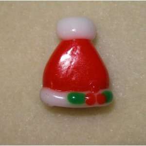   Hat Lampwork Bead; Christmas; 15x20mm   6 Beads Arts, Crafts & Sewing