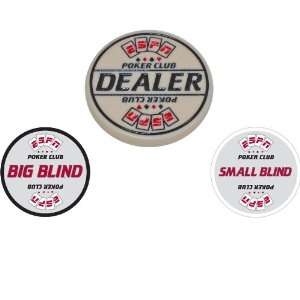  ESPN® Poker Club Professional Poker Dealer Button Set   3 