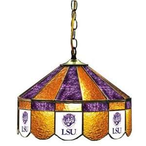   State (LSU) Tigers MVP 16 Executive Swag Hanging Stained Glass Lamp
