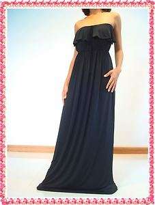 Cute Black Ruffle Party Maxi Dress Sz XXL 3XL 16 18 20  