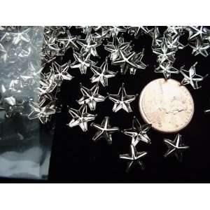  Nailheads Studs Spots Size 40 Star (8 mm); Nickel Finish 