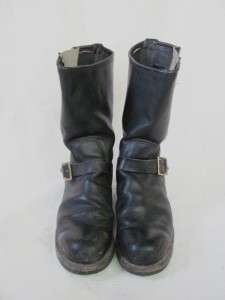   Leather Motorcycle Engineer Biker Riding Mens Boots Size 10E  