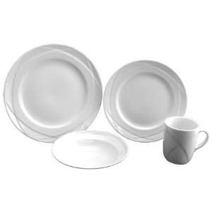  Acadia Porcelain Dinnerware, 16 Piece Set, Empire 