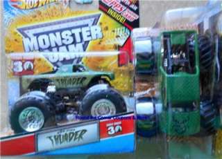 2012 Hot Wheels Monster Jam M2D Camo Thunder NEW 164 with Topps 