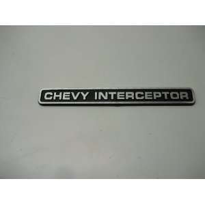  Police Chevy Interceptor Emblem Cop Chrome 9C1 Everything 