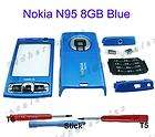   Faceplate Skin Housing Cover Case for Nokia N95 8GB Blue Keypad Tools