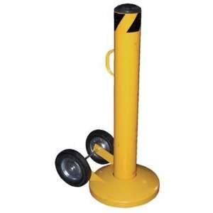 IHS BOL MB 42 5.5 Movable Bollard with Wheels, 5 1/2 OD, 42 Usable 