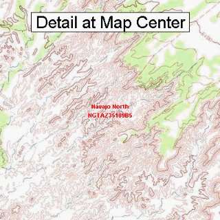 USGS Topographic Quadrangle Map   Navajo North, Arizona (Folded 