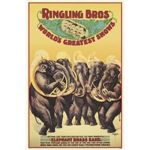  Elephant Brass Band Poster