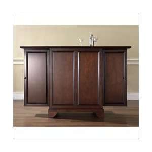  LaFayette Expandable Bar Cabinet in Vintage Mahogany 