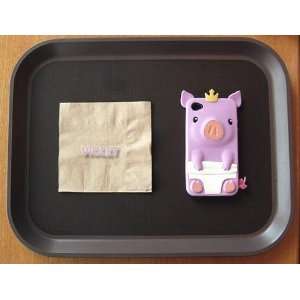  BONS Lovely 3D Cartoon Pig Soft Shell Case for iPhone 4/4S 