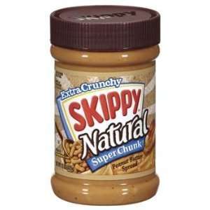 Skippy, Peanut Butter, Super Chunk, 15oz Jar  Grocery 