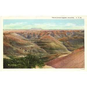  1920s Vintage Postcard The Painted Desert   Arizona 