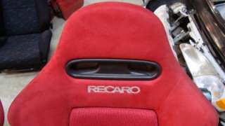 JDM 2002 2006 ACURA RSX TYPE R DC5 OEM RED RECARO SEAT WITH RAIL HONDA 