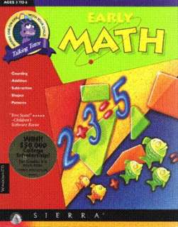 Early Math w/ Manual PC CD kids learn counting skills +  