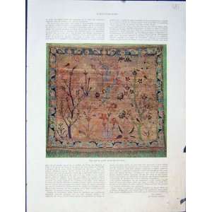  Tapestry Persian Carpet Nantilly French Print 1931