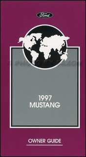 1997 Ford Mustang Owners Manual NEW with Maintenance Schedule and 