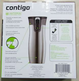 CONTIGO Autoseal Insulated Coffee Travel Mug 2 pack  