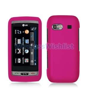 Hot Pink Hard Case Accessory for LG Vu Plus GR700 Phone  