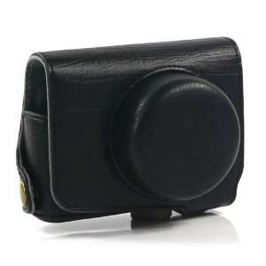   Black / PU Leather Camera Case for Nikon 1 J1 (1902 3)