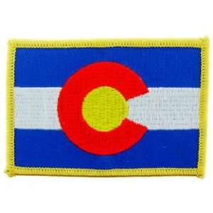 Colorado State Flag Patch 2 1/2 x 3 1/2 Patio, Lawn 
