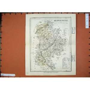    1846 Dugdales Maps Bedfordshire England Bedford