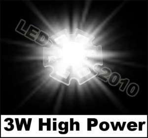 50pcs 3W White HIGH POWER LED Star 170LM 140°light  