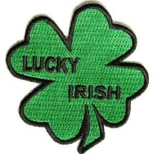  Lucky Irish Shamrock Patch, 3 inch, small embroidered 