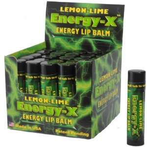 Energy X   Moisturizing Caffeine Lip Balm Case Pack 12  
