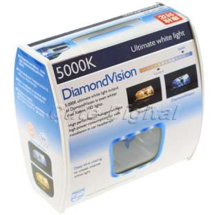PHILIPS Diamond Vision 5000k white headlight bulb H1  