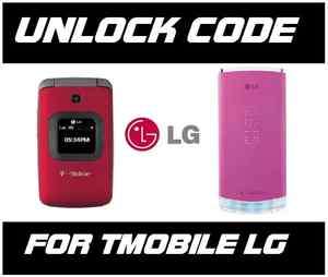 Unlock Code for T Mobile LG T dLite GS170  