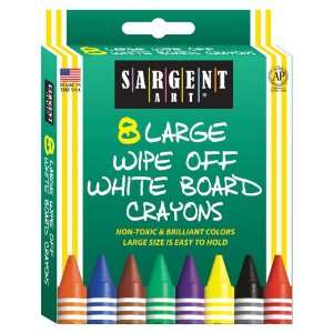  Sargent Art 35 0522 8 Count Large Wipe Off White Board 