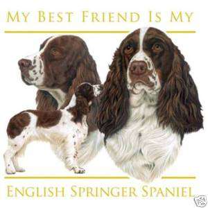 ENGLISH SPRINGER SPANIEL 6 inch Fabric Squares to Quilt  