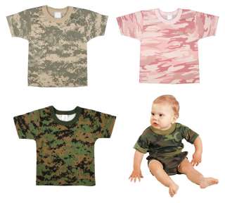 Military Type Infant Baby Clothes Boys Tshirt Girls Tee  