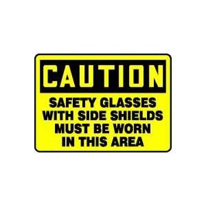 CAUTION SAFETY GLASSES WITH SIDE SHIELDS MUST BE WORN IN THIS AREA 10 