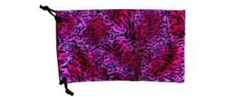   Pouch 9 Pink & Black Safety Glasses Microfiber Storage & Cleaning Case