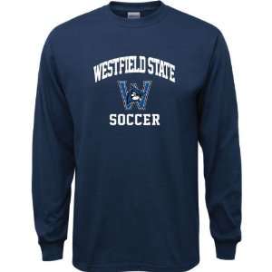  Westfield State Owls Navy Youth Soccer Arch Long Sleeve T 