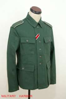 WWII German M43 heer summer HBT reed green field tunic S  