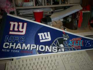 2007 New York Giants NFC Champions Pennant  