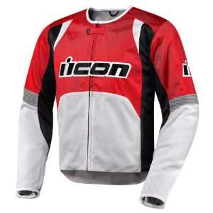  ICON OVERLORD TEXTILE JACKET RED SM Automotive