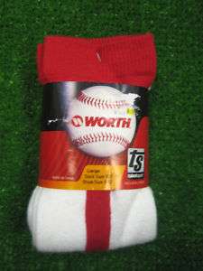 Color Hi Cut Stirrup Style Baseball Socks   Red  