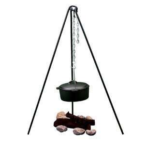 Portable Camp Camping Tri Pod Grill and Lantern Hanger  