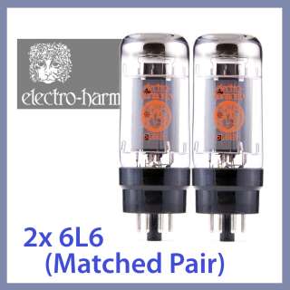   Electro Harmonix 6L6 EH 6L6GC Power Vacuum Tubes, Matched Pair TESTED