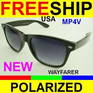 WAYFARER POLARIZED SUN GLASSES RETRO NEW FREE SHIP USA ANTI GLARE 