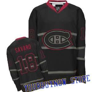 NHL Gear   Serge Savard #18 Montreal Canadiens Black Ice Jersey Hockey 